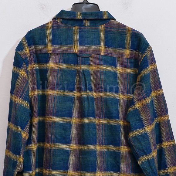 Orvis Men’s Flannel Shirt IN GREEN - Picture 5 of 7